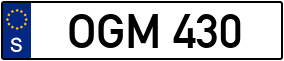 Trailer License Plate